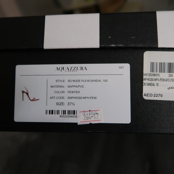 Aquazzura So Nude Plexi Heeled Sandals | Size 37.5 - Picture 6 of 6